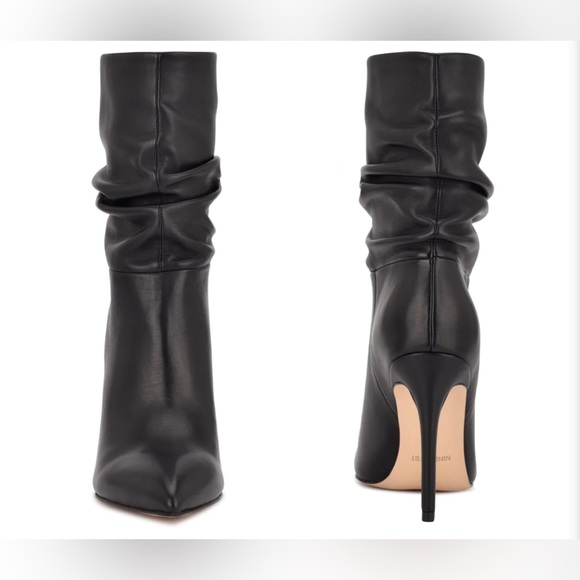 Nine West Jenn Leather Black Booties - Picture 4 of 10